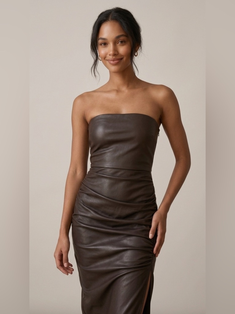 NWT Zara faux leather dress
